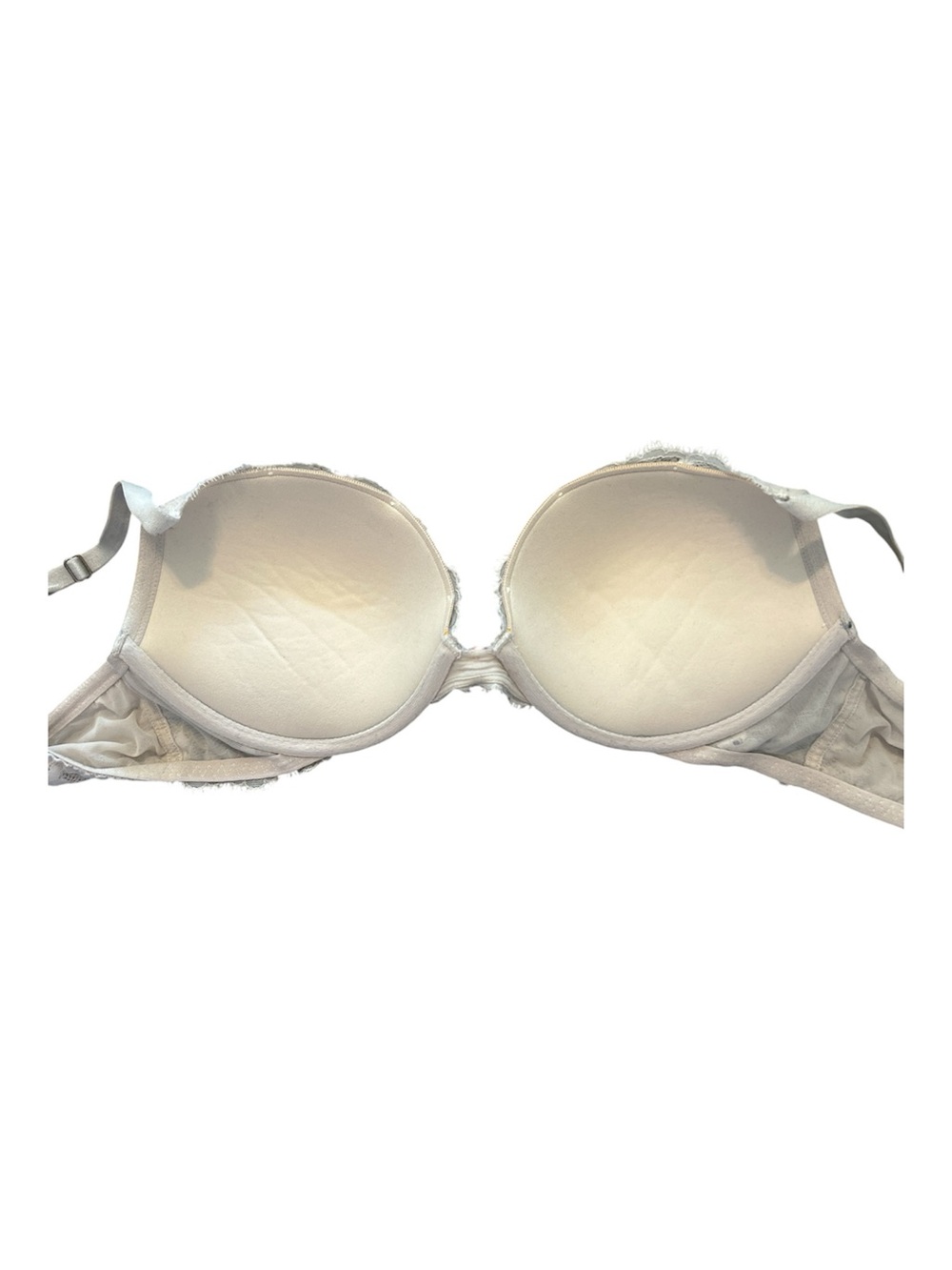 Victoria’s Secret Dream Angels Push Up Bra 36C Ivory Lace Underwire